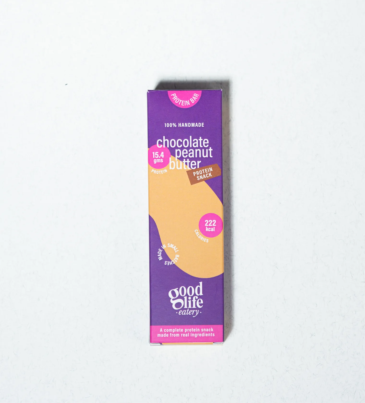 Good Life Eatery chocolate peanut butter protein bar packaging
