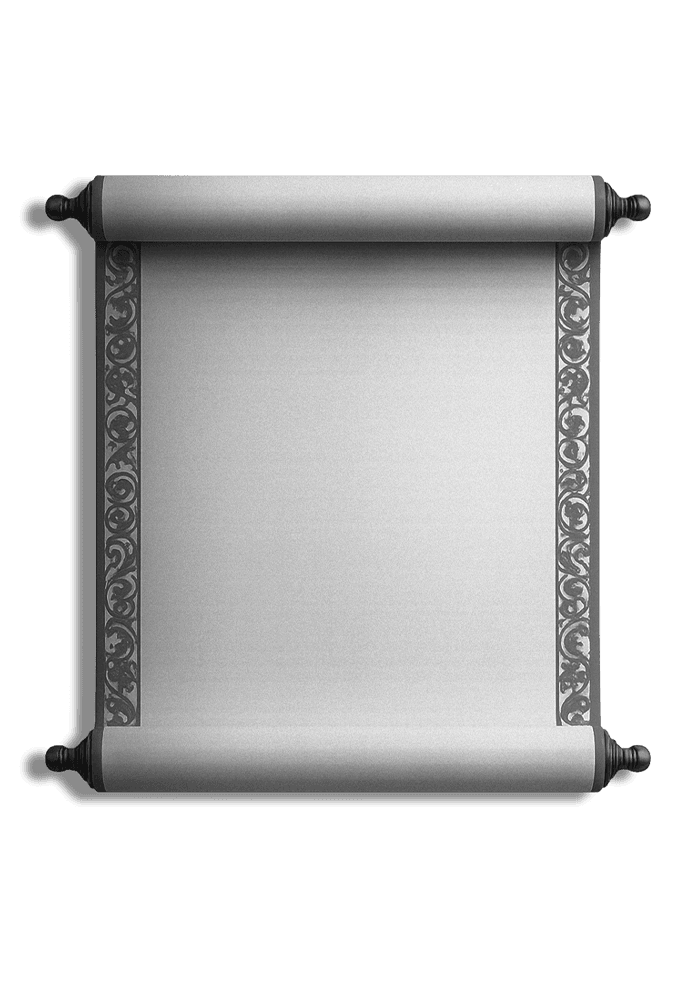 Unfurled scroll