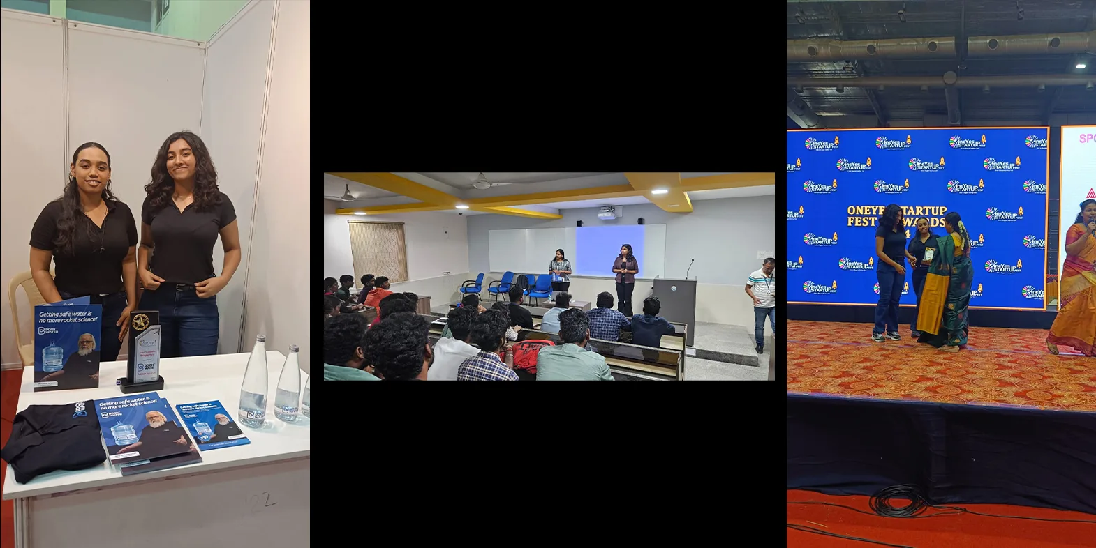 BookWater at startup festivals and tech conferences
