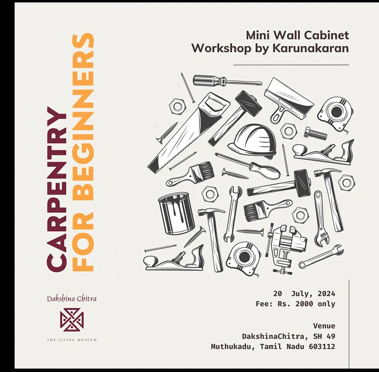 Carpentry for Beginners workshop poster