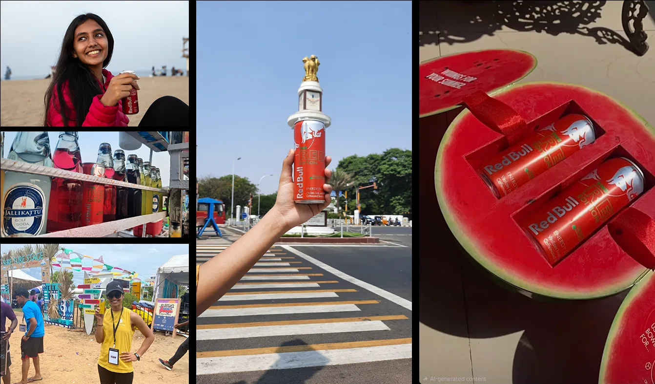 Influencer content introducing new Red Bull flavours